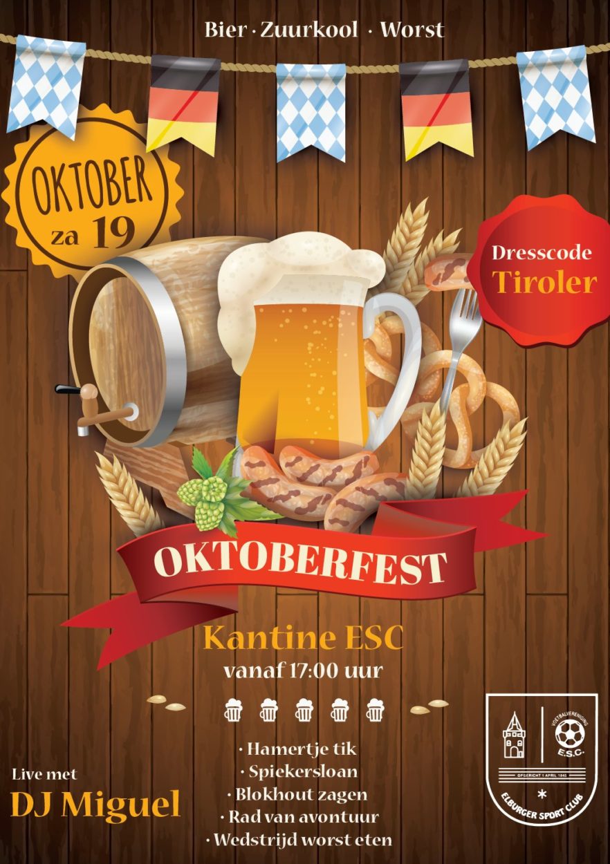 As. zaterdag oktoberfest kantine ESC