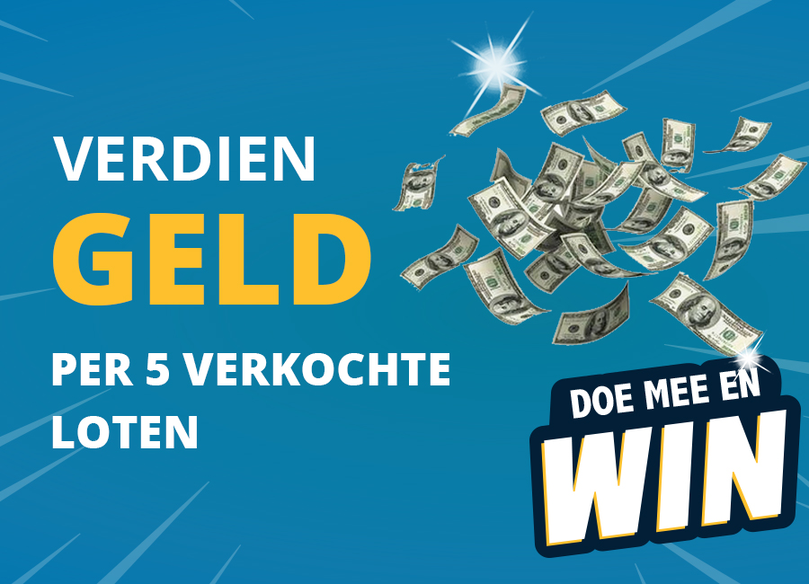 Verdien geld door zoveel mogelijk loten te verkopen