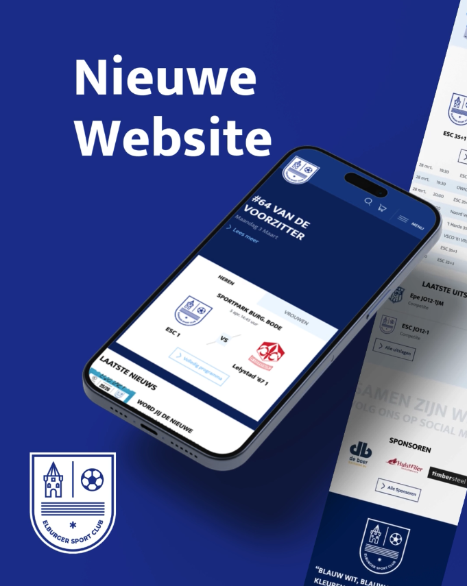 Elburger Sportclub viert 80 jaar met een nieuwe website