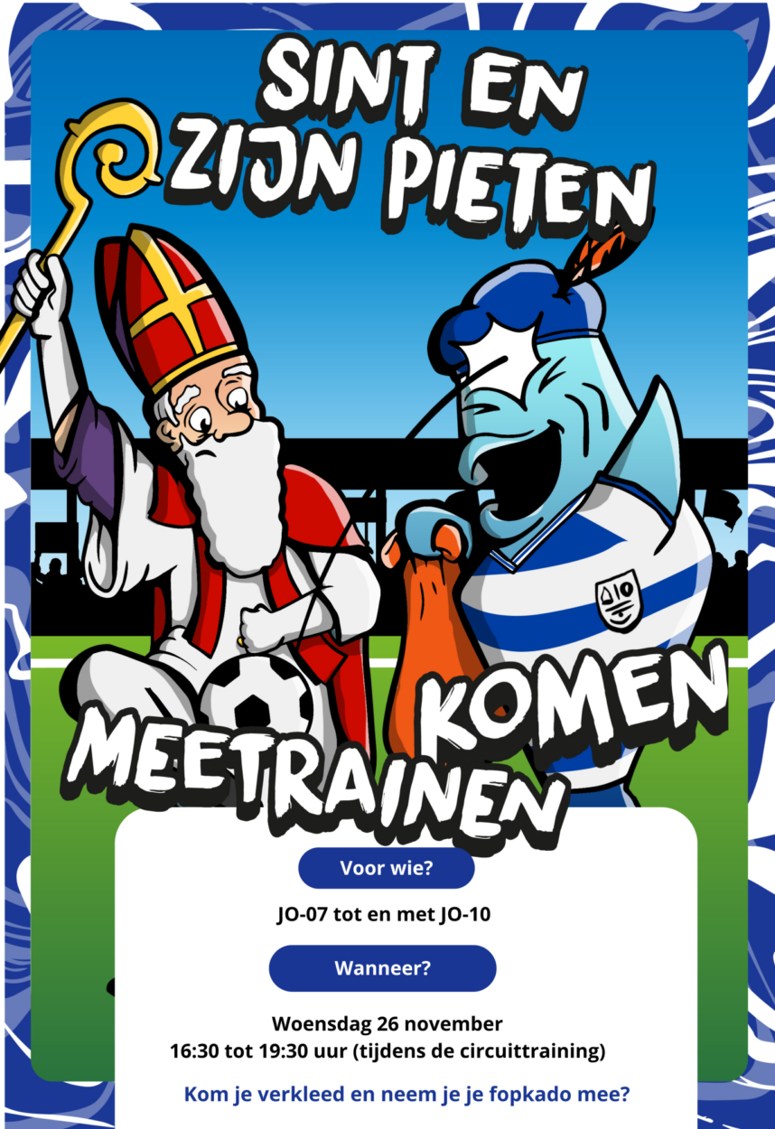 Sint en Piet komen meetrainen bij ESC