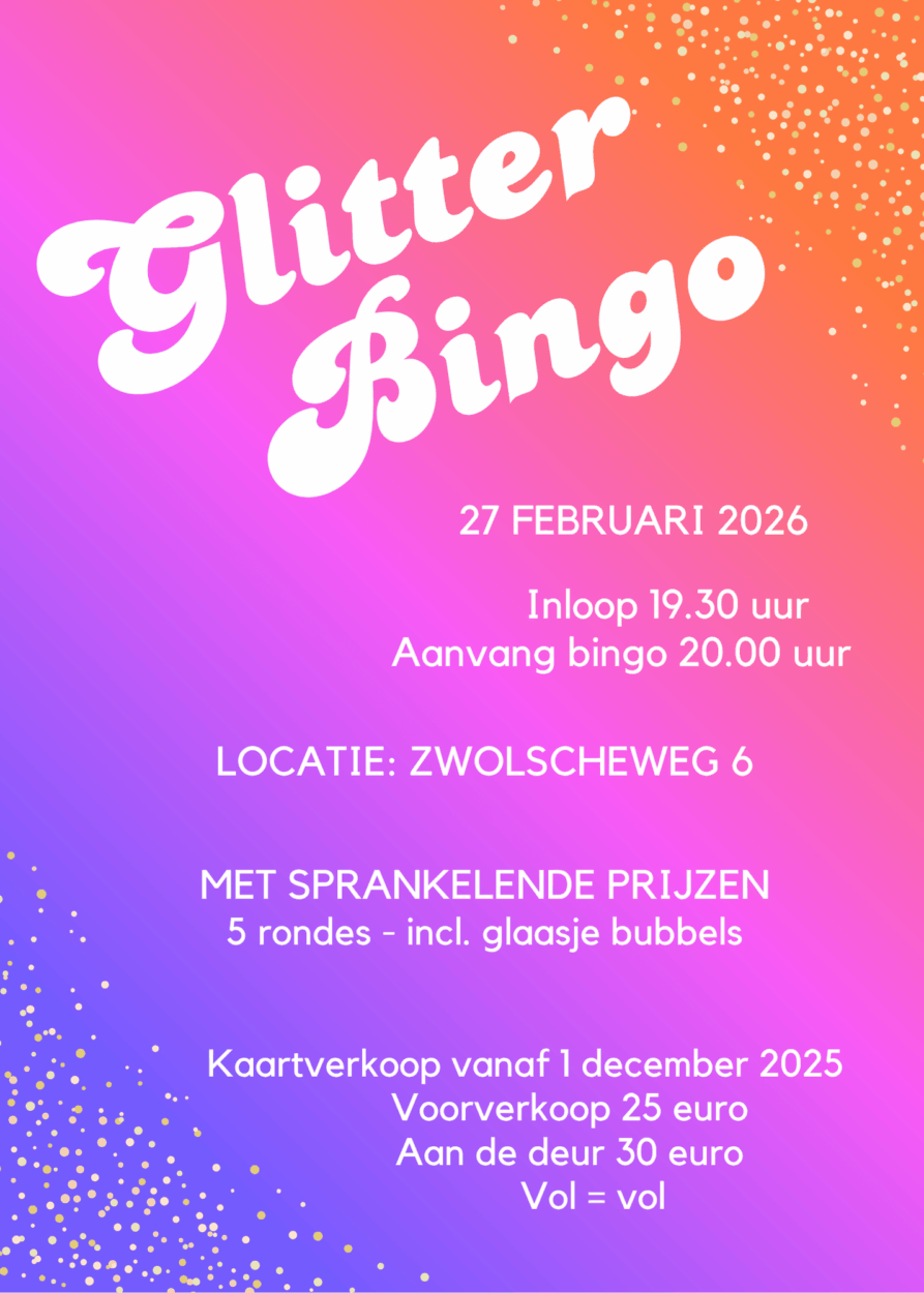 Glitter Bingo is terug op 27 februari 2026