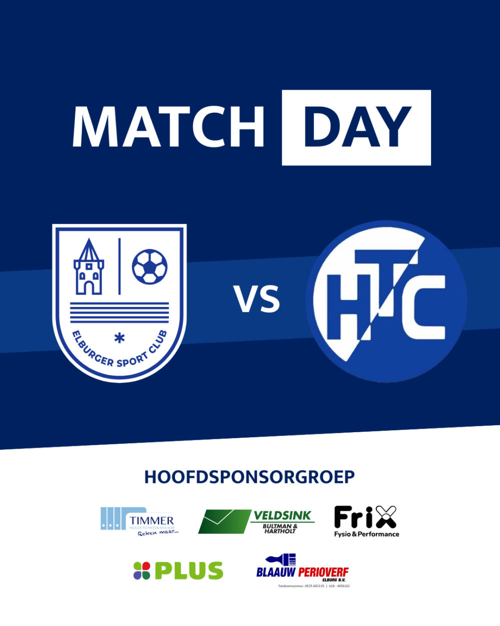 Oefenwedstrijd ESC 1 – HTC 1 op dinsdag 31 maart