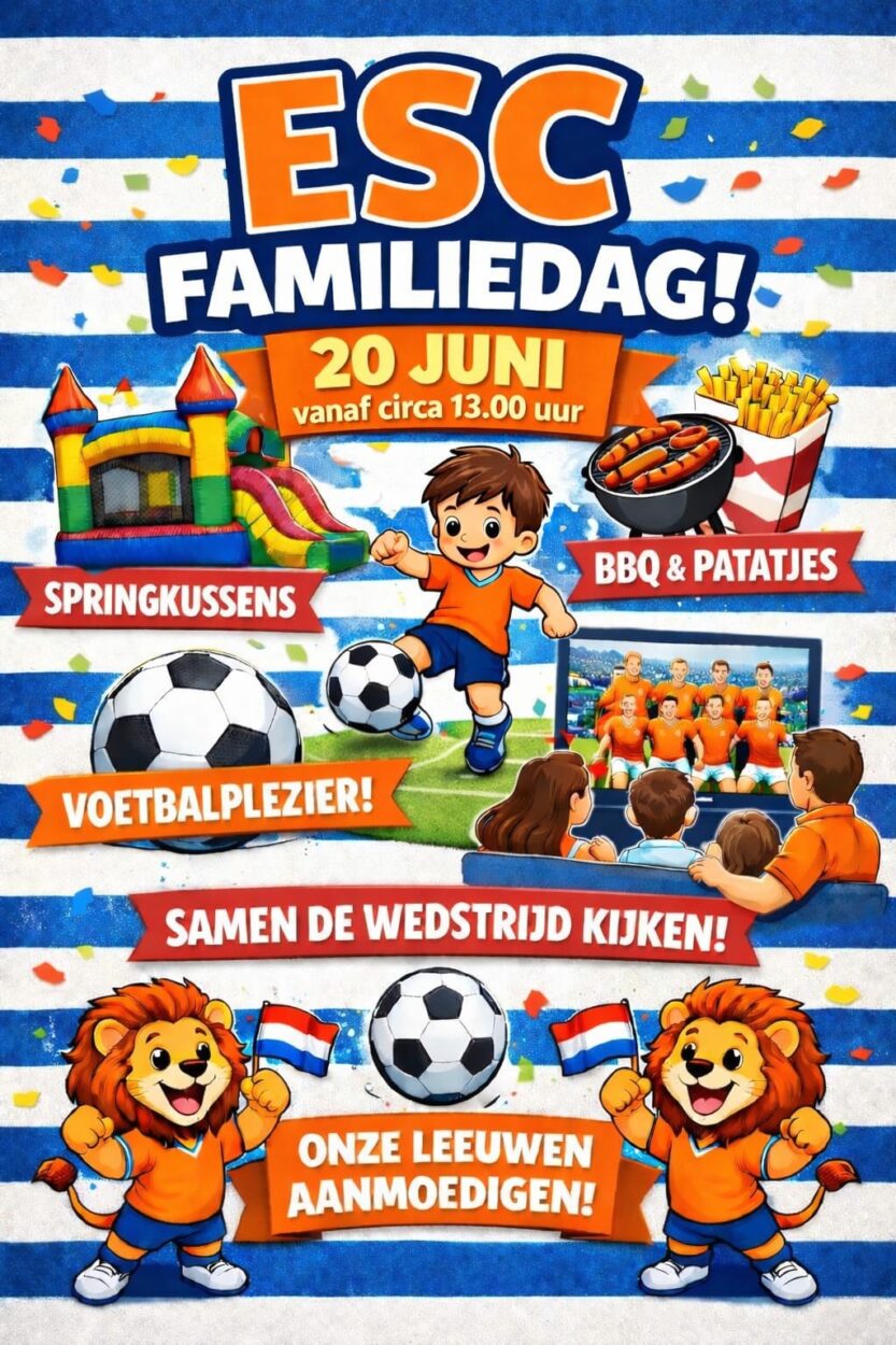 Morgen is het weer tijd voor de jaarlijkse ESC Familiedag