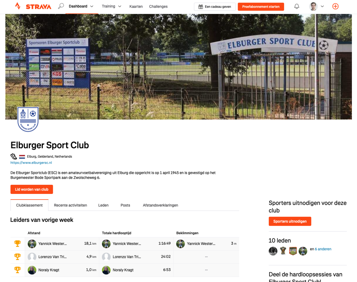 Word lid van de ESC Strava-club